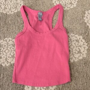 tilly’s Pink Ribbed Tank Top